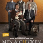 men and chicken