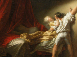 Tableau de Fragonard, Le Verrou, 1777 (détail)