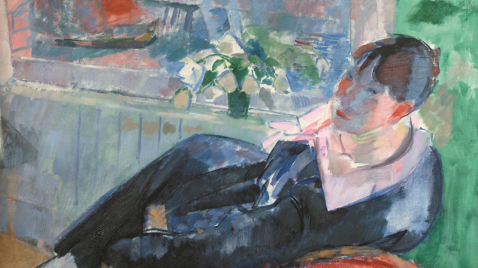 Boverie Détail du tableau "Après-midi à Amsterdam" de Rik Wouters (Musee des Beaux Arts Ville de Liège)