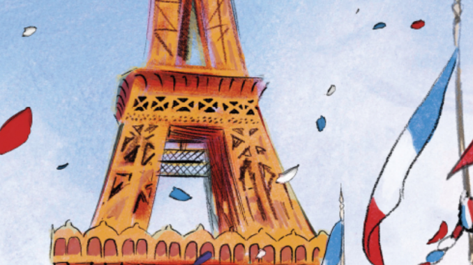 Extrait d'une planche de la bande dessinée "A comme Eiffel" (Castermann, mars 2019)