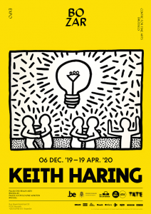 Affiche de l'expo Keith Haring à BOZAR Bruxelles, 2019