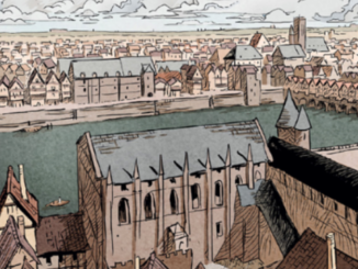 Détail d’une planche du tome 2 de la BD « La Cour des miracles » (Soleil, 2020)