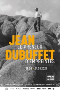 affiche de l'expo "Jean Dubuffet le preneur d’empreintes"