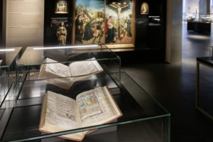 Quelques manuscrits exposés dans le KBR museum © KBR