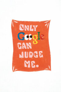 Pablo Cots, 'Only Google can judge me', 2020