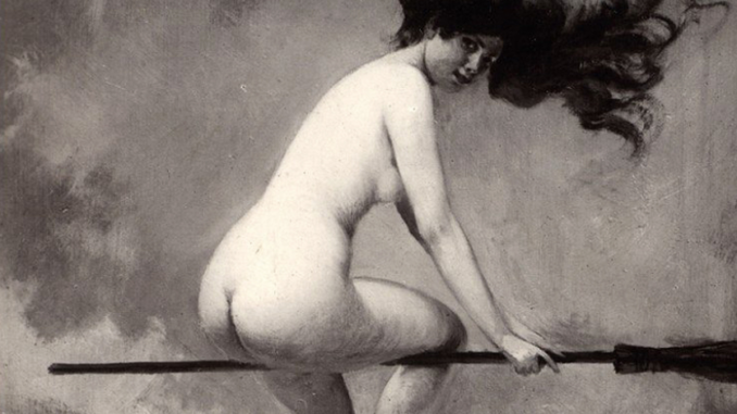witches-cover Albert Joseph Pénot, Départ pour le sabbat, 1910, Alamy banque d’image