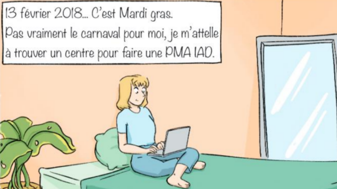 Extrait du roman graphique « PMA, à la recherche d’une petite âme » (Delcourt, 2022)