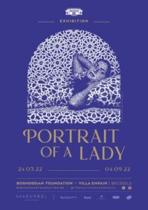 Affiche de l’exposition « Portrait of a Lady » à la Fondation Boghossian, 2022.