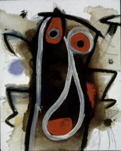 Joan Miró (Barcelona 1893 – Palma di Mallorca 1983) Sans titre, c. 1977 Huile et fusain sur toile 100 x 80,5 cm Fundació Pilar i Joan Miró a Mallorca, Don de l’artiste, 1981