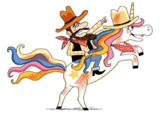 Extrait du livre « La Licorne du Far West » (Casterman, 2022)