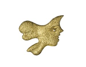 Broche en or et diamants. Georges Braque, Circé, 1962.