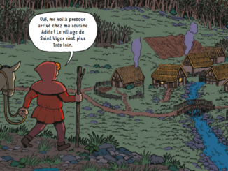 Extrait de la bande dessinée jeunesse "Château fort en danger ", tome 1 de la série « Le Moyen Âge, j’y étais » (Casterman, 2023)