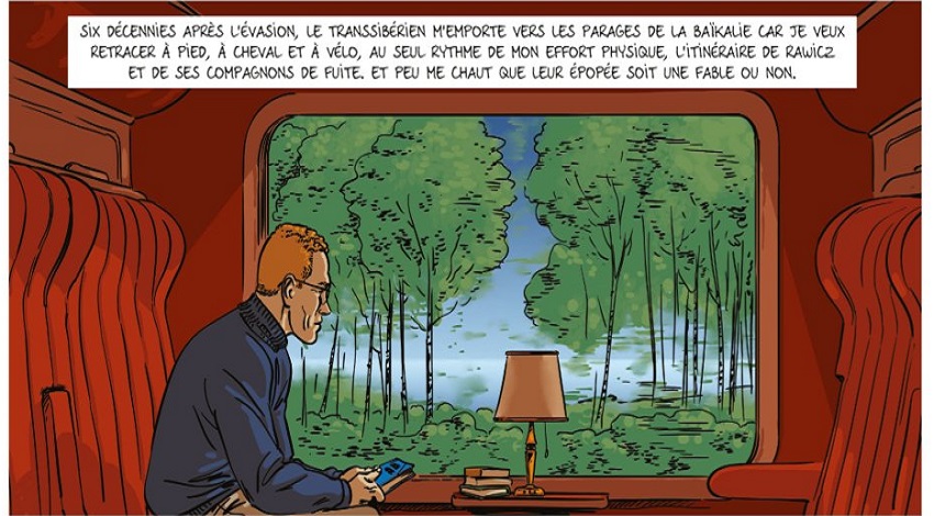 Sur les mots de Sylvain Tesson, Virgile Dureuil a dessiné les