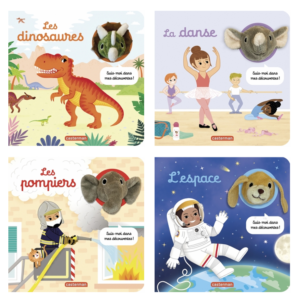 Couvertures des livres pour enfants « Les doudous docs » (Casterman, 2024)