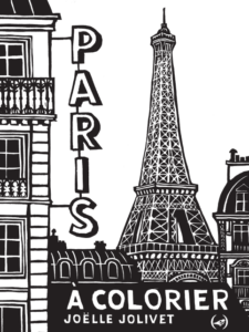 Couverture du livre pour enfants « Paris à colorier » de Joëlle Jolivet (Les Grandes Personnes, 2024)